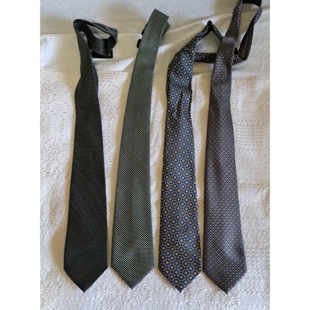 Rene Chagal Men's Ties Silk Handmade Set Of 4
